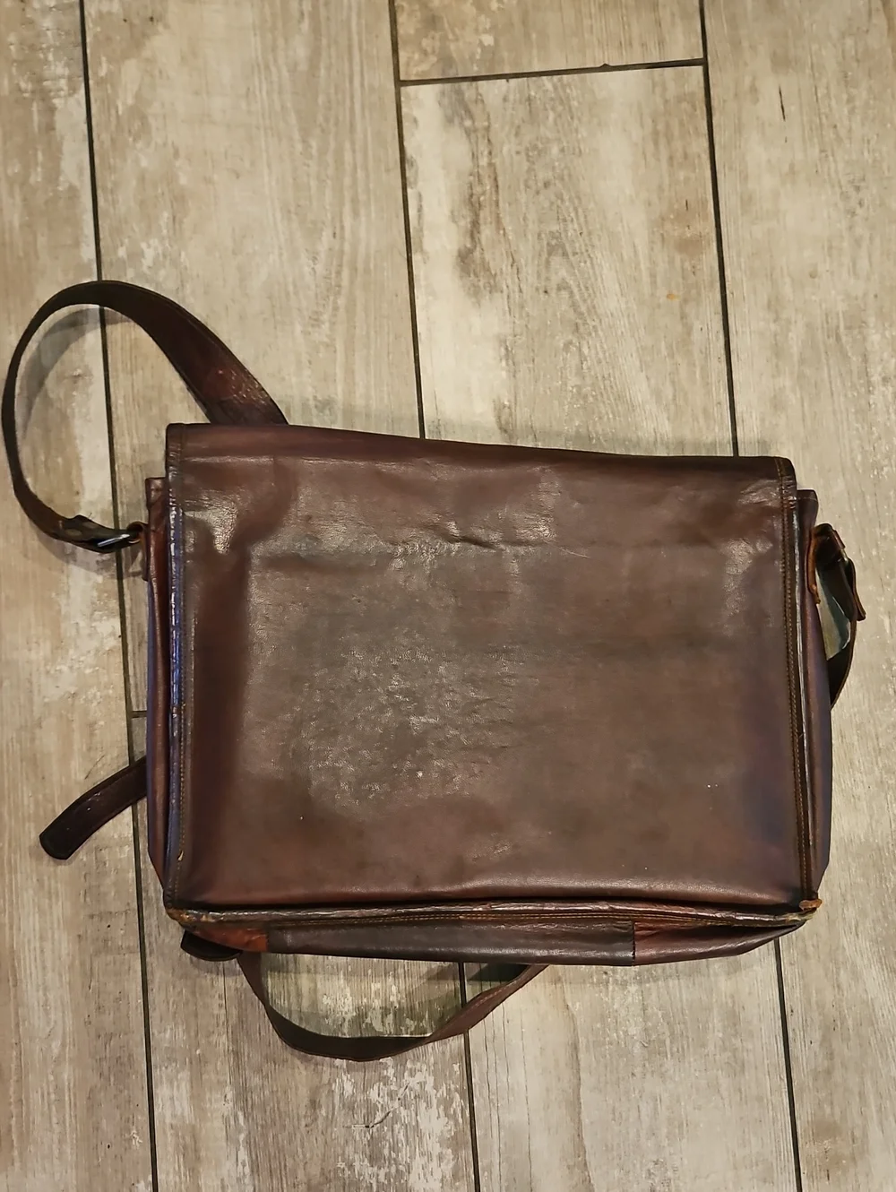 Leather Messenger Bag